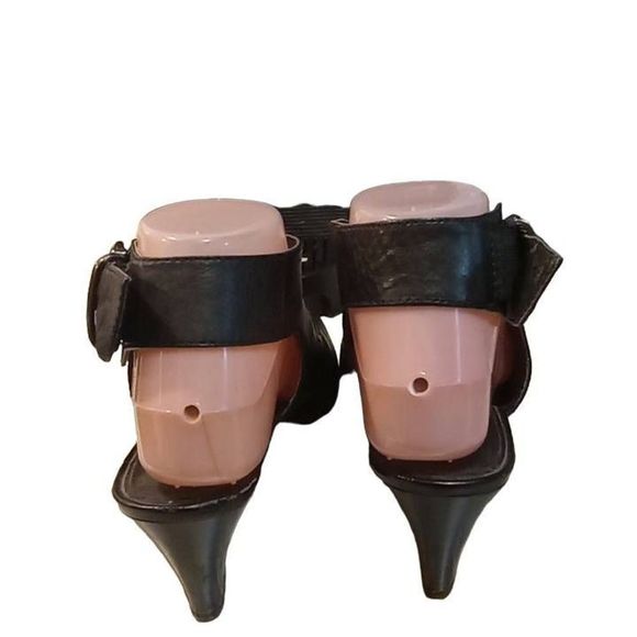 Women\'s Strappy Wedge Heels Black by Aldo Euro Size 37 US 6.5